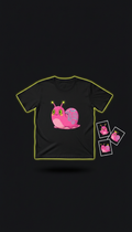 Glow Pink Slug Mascot T-Shirt