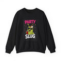 Party Slug Sweatshirt - Funny Slug Character Graphic Crewneck