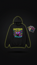 Oversized Neon Graphic Hoodie