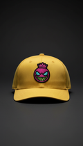Rave Yellow Cap With Mascot Patch