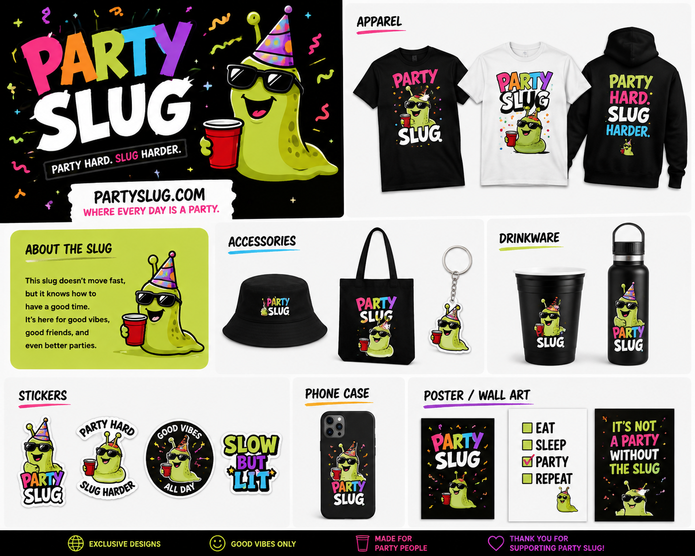 Party Slug Graphic Tee