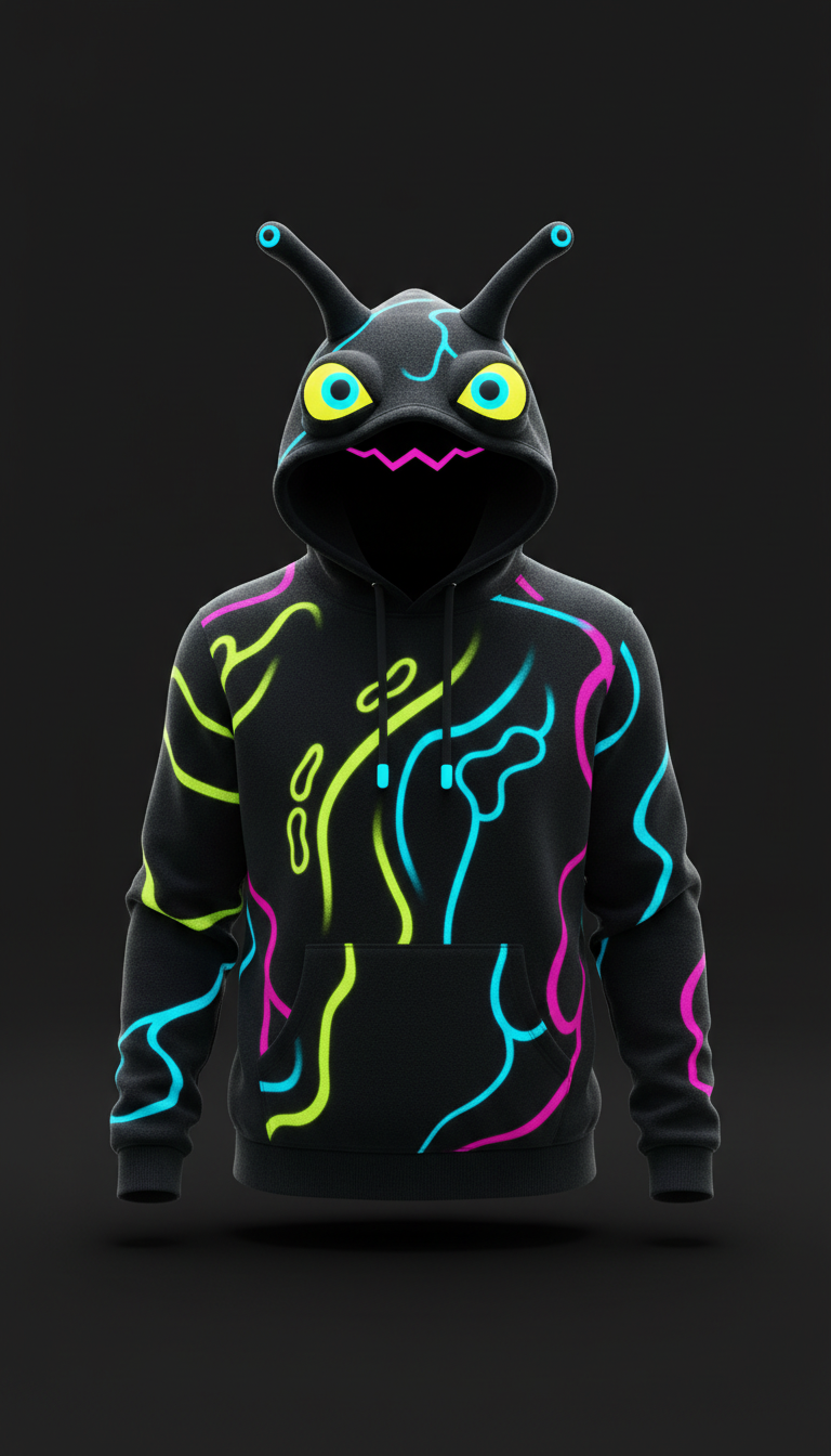 Glow-In-The-Dark Slug Hoodie